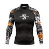 2024 Novo Roupa de Banho SCUBAPRO Masculina de Manga Longa para Esportes ao Ar Livre com Proteção UV, Roupa de Surf, Top de Roupa de Neoprene
