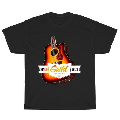 Guild Guitars Logo American Men#039;s TShirt Funny Size S to 5XL Unisex T-Shirt L