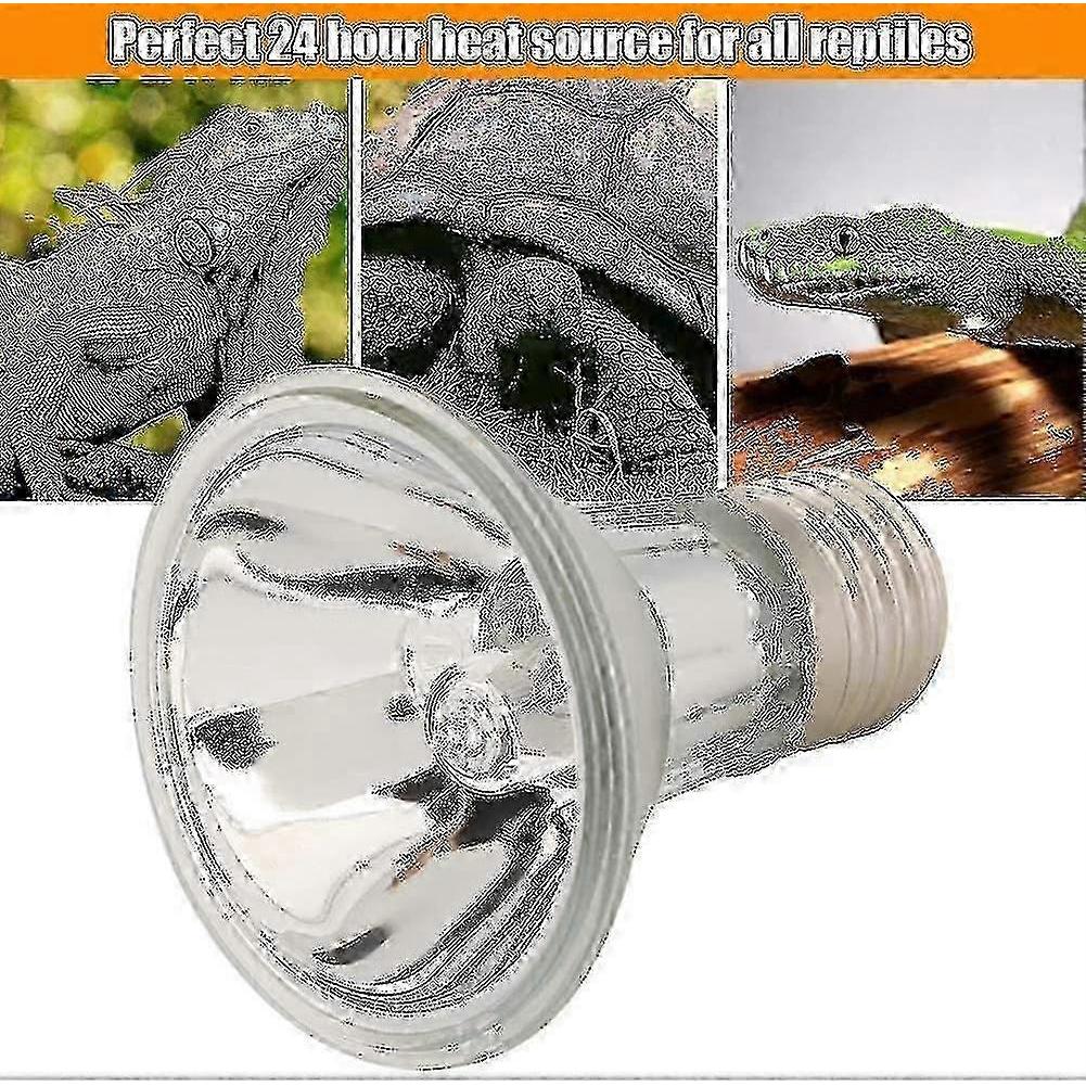 E27 Reptile Halogen Projector Lamp, Full Spectrum UVA UVB Bulb for Reptiles Turtles Lizards
