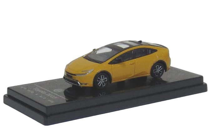 

PARAGON scale Toyota Prius 2023 Maximum Yellow LHD with Toyota 1/64 (Mustard) (Compatible vehicles)