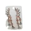 Korean version of the new sweet flash diamond pop leaf leaf tassel crystal water drop stud earrings B1