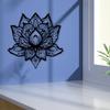 1pc Lotus Flower Metal Wall Art Powder Coated Statue Mural Bedroom Decor Yoga Gift Christmas Ornament