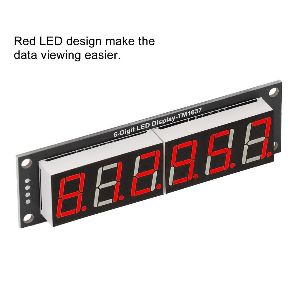 TM1637 LED Display Digital Tube 6 Digit 7 Segment Digital Tube Module  DIY Electronics
