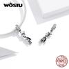 WOSTU Crown King Charms 925 Sterling Silver Boys Pendant Zircon Bead Fit Original Bracelet Necklace Jewelry Best Gift CQC1584