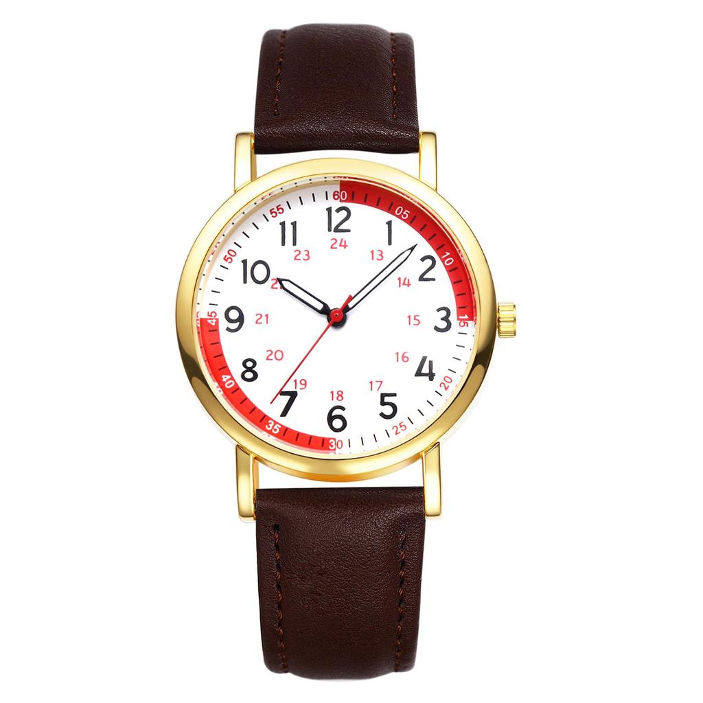 Waterproof Quartz Watch with Genuine Leather watch with an analog Arabic and a lovely A perfect gift for her on or any Women's Strap Business-grade