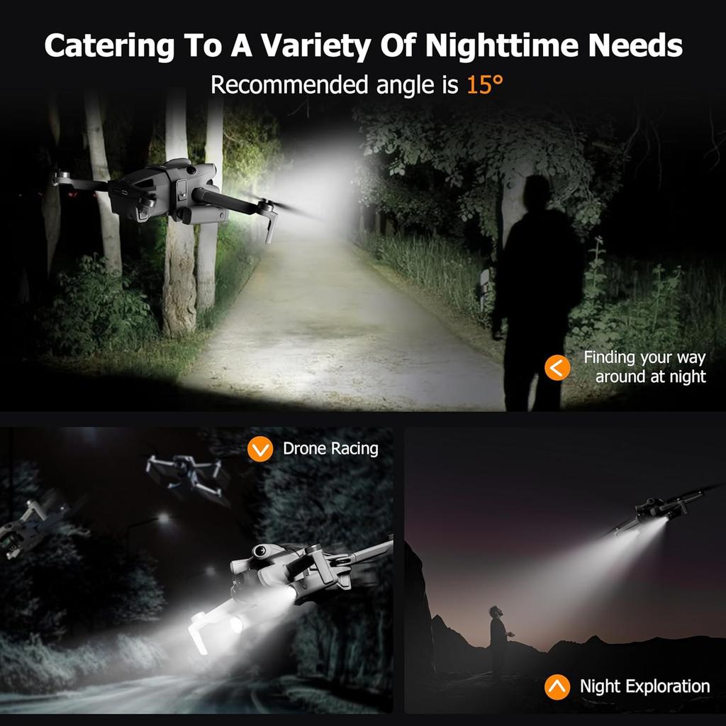LED Night Flight Aassist Light for DJI Mini 4 Pro Accessories,Searchlight Night Flight/Emergency Flashers/Flight Light Headlight for DJI Mini 4 Pro