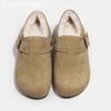Flats Women Boots Suede Casual Shoes Short Plush Designer Buckle Cotton Shoes 2024 Trend Winter Warm Comfort Chaussures Femme