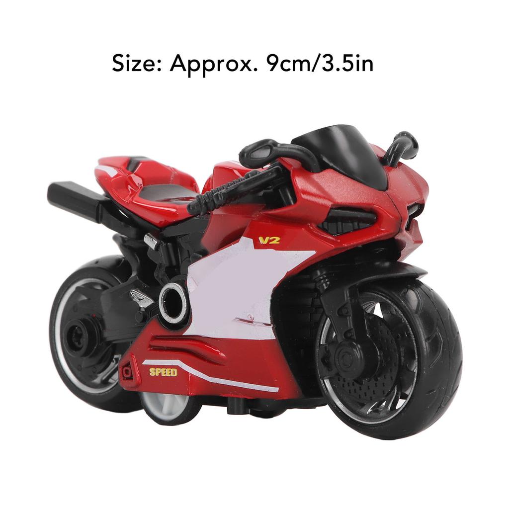 Pull Back Motorcycles Toy Innovative Simulation Alloy Motorcycle Model for Kids Gifts Collection