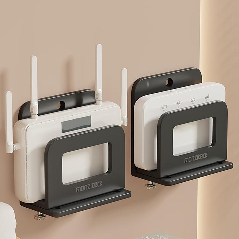 1 ks Nastavitelný Malý Držák na Zeď pro Router, Modem, TV Box a Další Přehrávače Médií