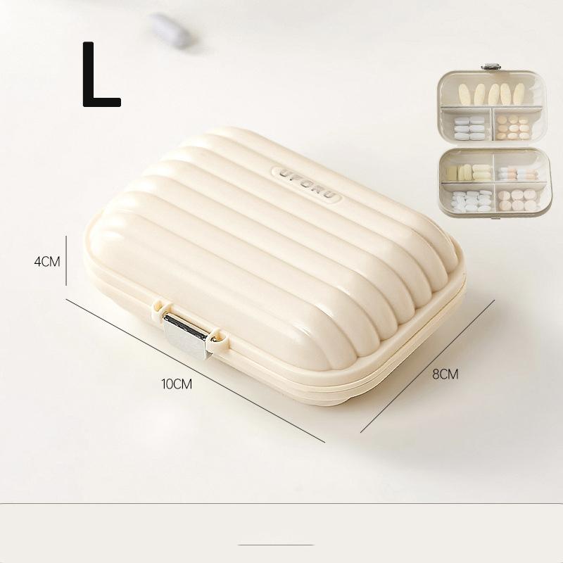 Portable mini pill Box Outdoor travel compartment Pill Organizer Women's moisture-proof sealed jewelry container storage box