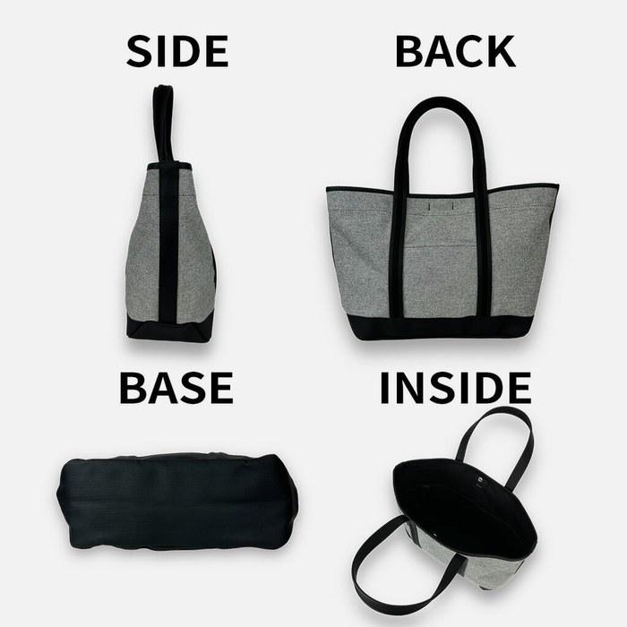 [Porter] Boyfriend Tote Chambray Tote Bag L 877-18539 Black
