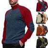 Spring and Autumn Men's Outdoor Raglan Sleeve Casual Stand Collar Loose Corduroy Long Sleeve Sweatshirt