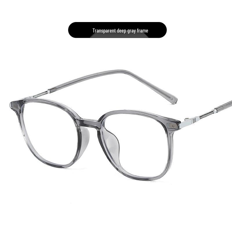 Square Frame Glasses for Women: TR90 Metal, Anti-Blue Light, Prescription/Non-Prescription Lenses, Slimming Design for Large Faces, No Makeup Style