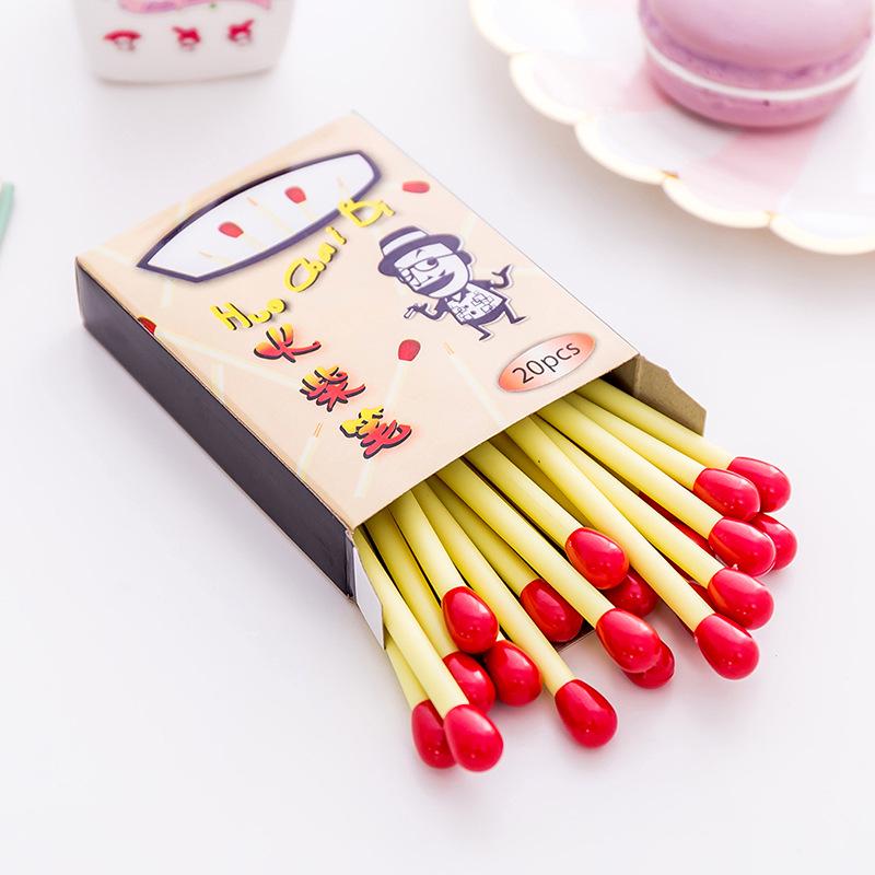 Creative Matchstick Ballpoint Pen - Cute Stationery for Kids  Learning and Prizes