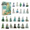 Regalo Conto alla Rovescia per le Feste per Bambini 2026 Calendario dell'Avvento Stile Vetro Marino Scatola Cieca 24 Pezzi Ornamenti a Tema Costiero Ornamenti Acrilici da Appendere all'Albero,