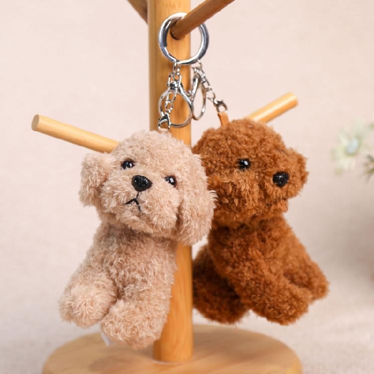 Sevimli Köpek Anahtarlık Yumuşak Peluş Köpek Anahtarlığı Sırt Çantası Süsü Asılı Kolye Yetişkin Çocuklar İçin Günlük Kullanım Eşyalar