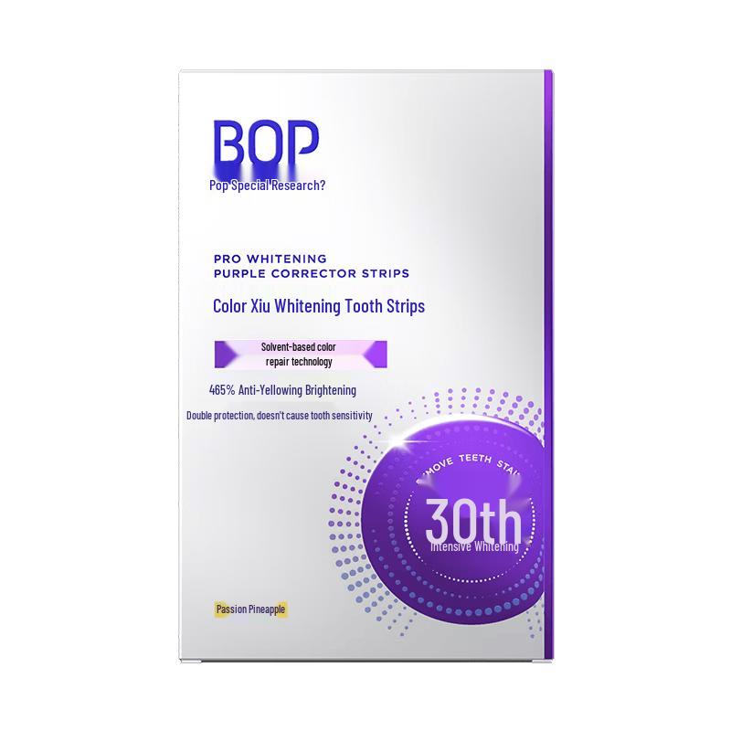 BOP Color Correcting Whitening Teeth Strips