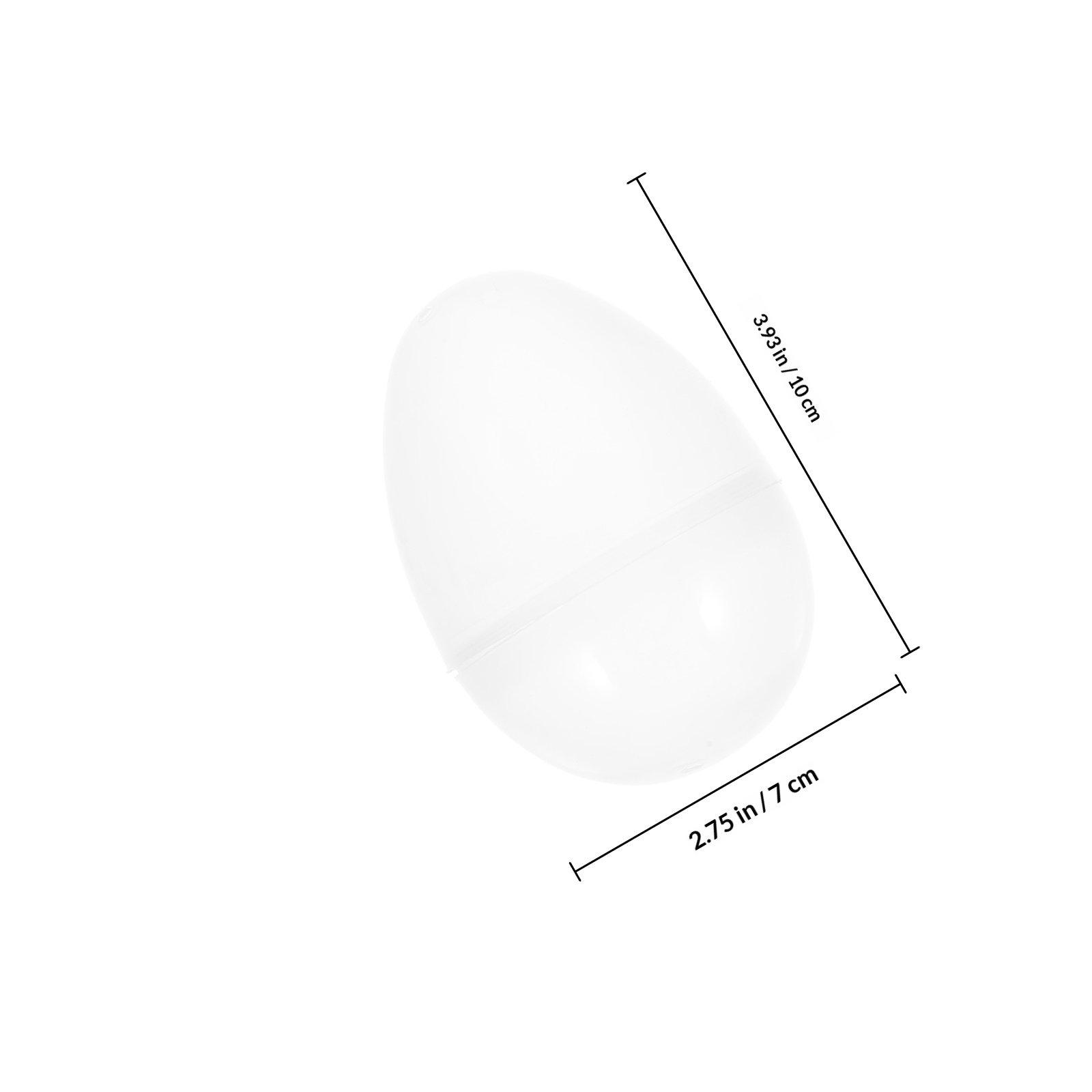 

6pcs Fillable Candy Boxes Easter Party Favors Large Transparent Plastic Eggs Reusable Storage Present Ideas Halloween Prize 8X5X5CM&other