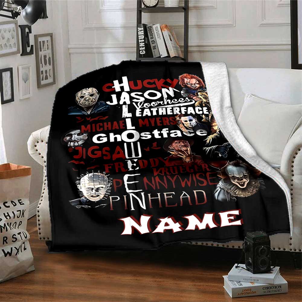 Warner Bros. Works (14) Customize Text Blanket Multi-purpose Personalized Blanket Durable Comfort Great for Chair Bedding Sofa Living Room