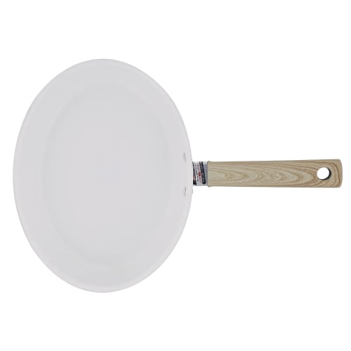 Bestco Ceramic IH Mini Grill Pan, 18x24cm, with Glass Lid, Oval, Snow White, ND-6762, Days Cerati