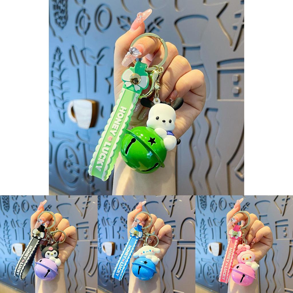 Kuromi My Melody Pompompuri Pochacco Cute Bell Doll Pendant Keychain For Giftgiving And Party Decor
