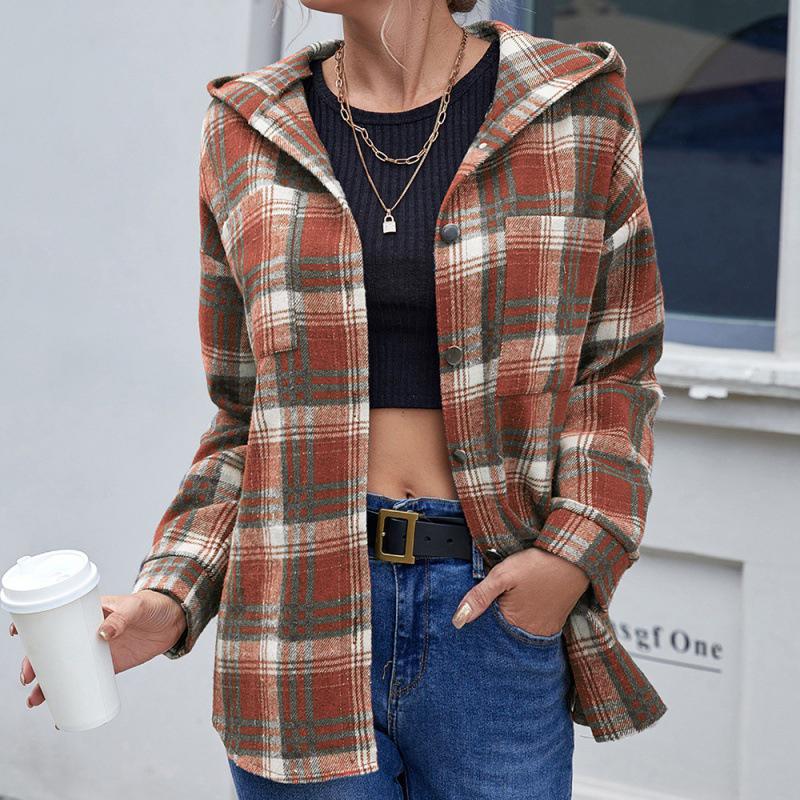 Long-Sleeved Hooded Jacket Women 