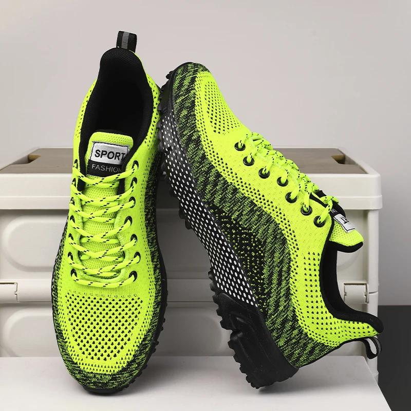 

YRZL Men s Sports Shoes Men Sneakers Running Shoes Man Flat Walking Training Sneakers for Men Comfortable Tennis Male Shoes 44 червоний