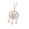 Sterling Silver Longevity Lock Pendant: Chinese Style Retro Necklace for Baby's First Birthday or Full Moon Celebration.