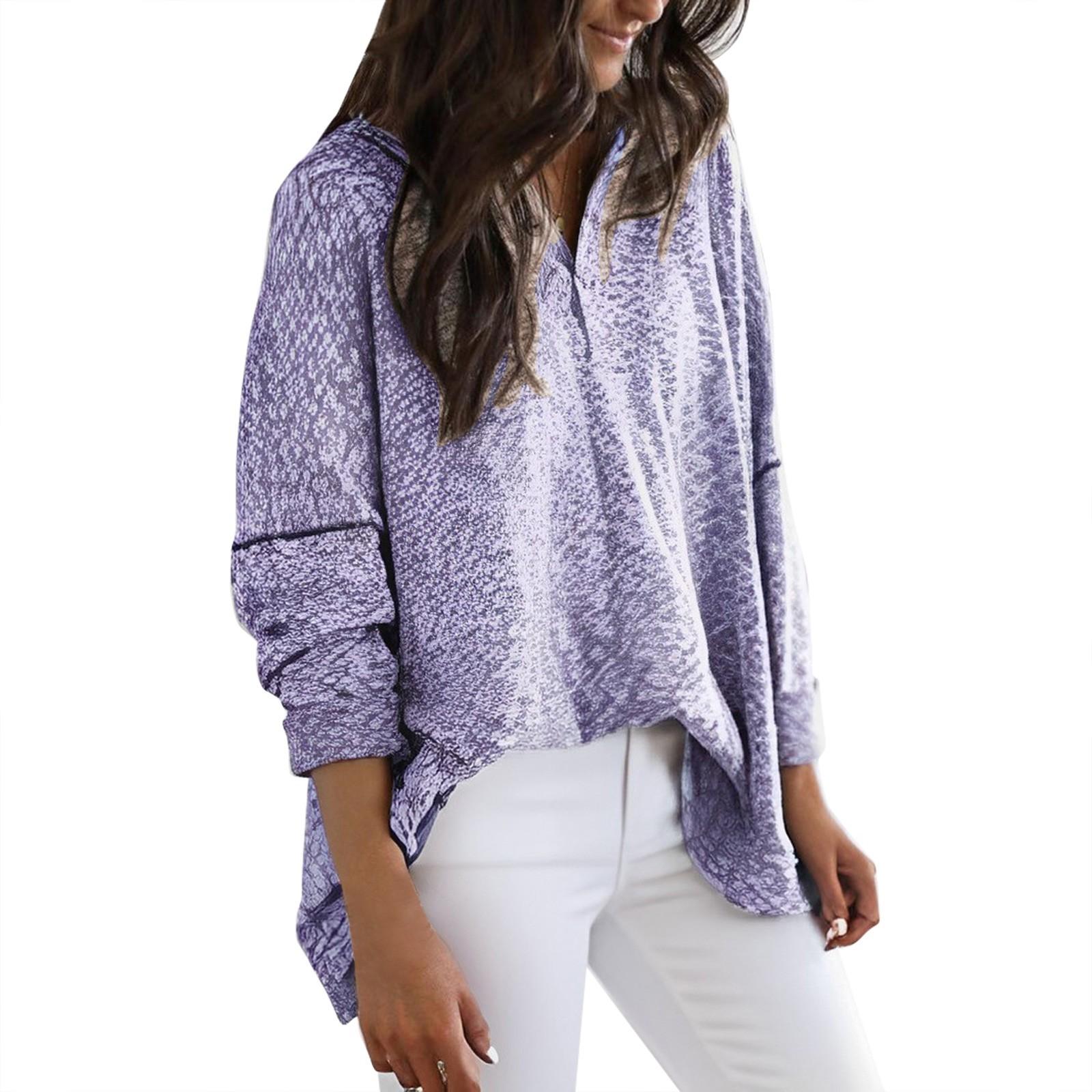 

Осенние женские топы с длинными рукавами, пуловер с v-образным вырезом и пуговицами, вязаный свитер, модный однотонный женский цвет XL