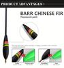 3Pcs/Lot Balsa Wood Fishing Floats with Copper Weight, High Visibility Thick Tip Bobbers for Rock Fishing, Freshwater & Saltwater