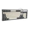 Gaming Keyboard RGB LED Backlight Mechanical Waterproof Compact 96 Keys USB Membrane Keyboard for Desktop Computer PC