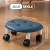 1pc Rolling Low Stool with Wheels - Stylish & Durable Plastic Footstool - Ideal for Bath,Perfect for Shoe Changing & Organization