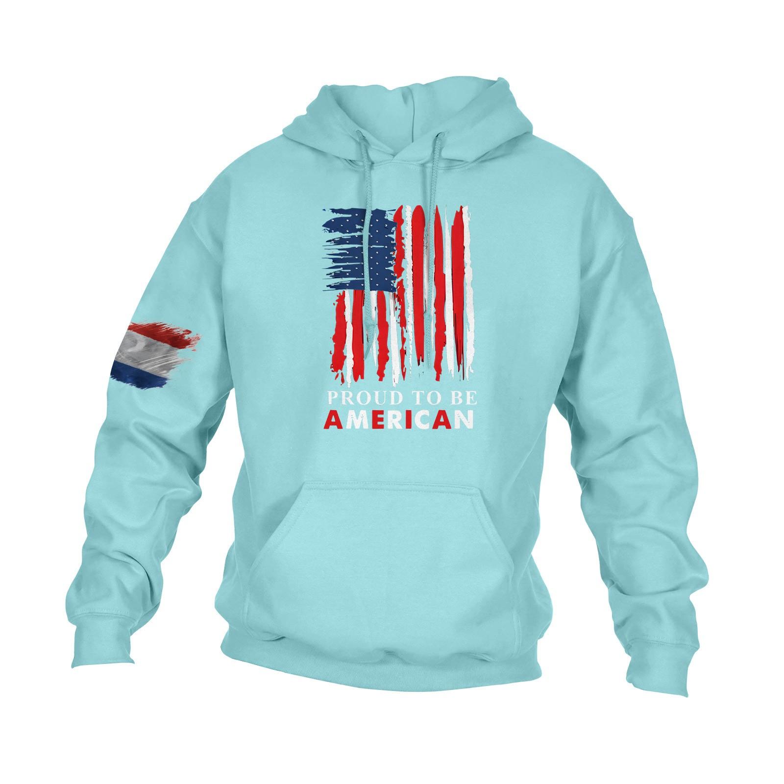 

Мужская повседневная свободная толстовка с капюшоном и длинным рукавом с принтом и карманами L