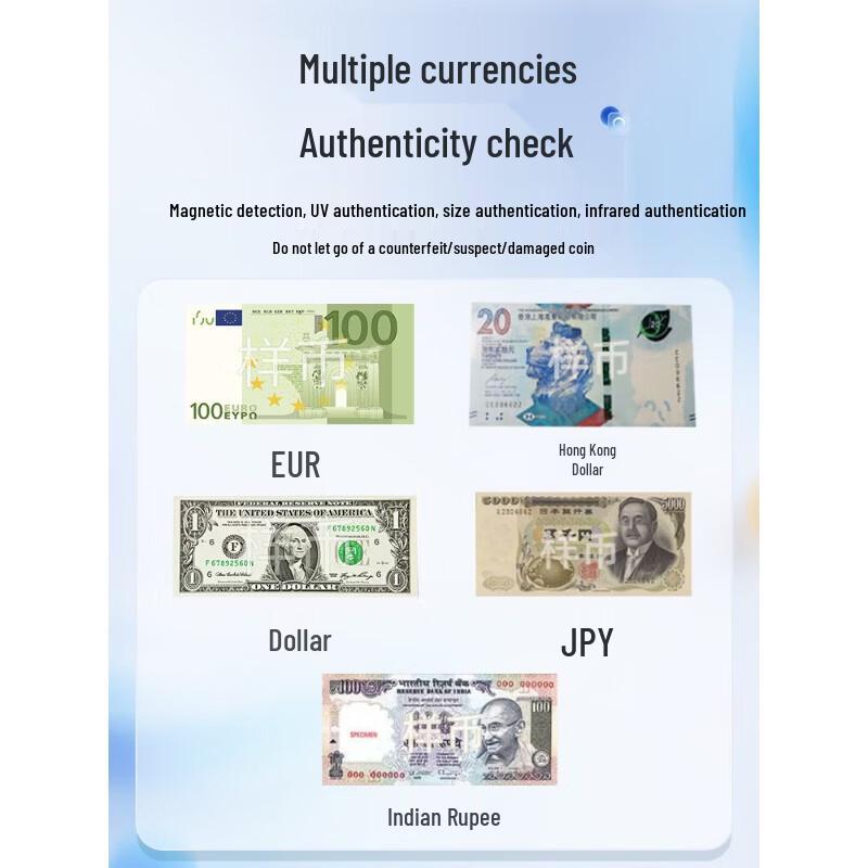 WR-M999 Multi-Currency Bill Counter CN Plug (adapter Included)