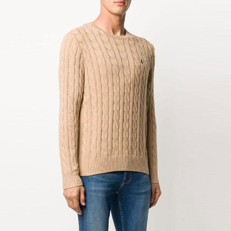 Polo Ralph Lauren Sweter z dzianiny warkoczowej z haftowanym logo 710775885-014