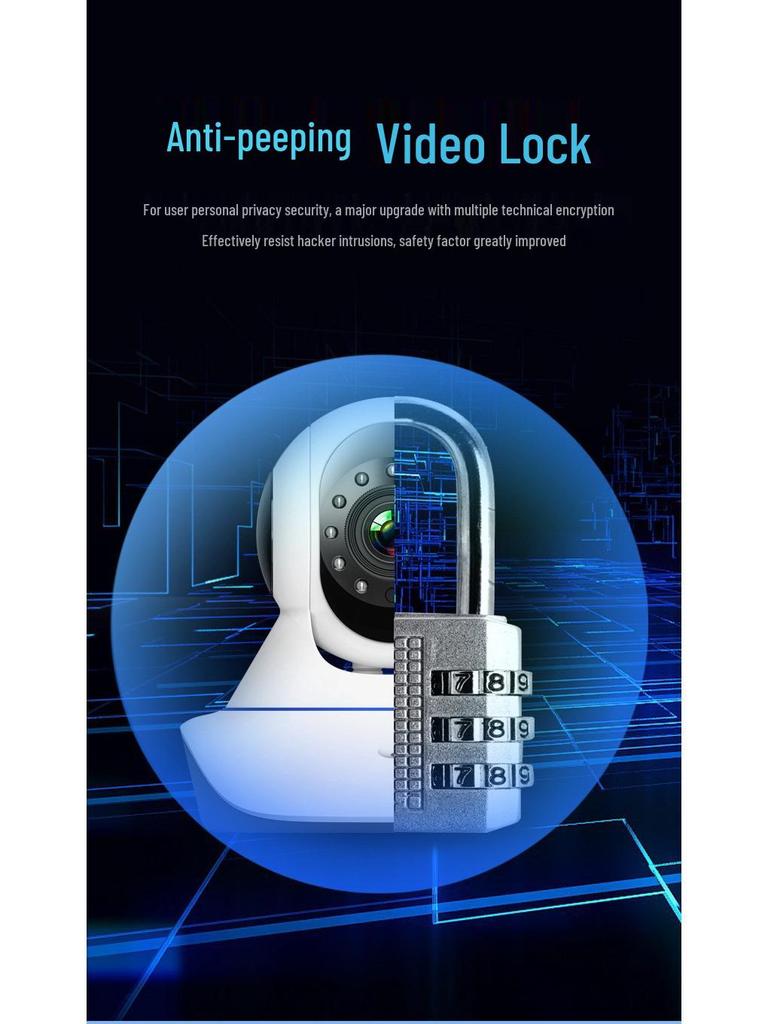 Three-Antenna V720 Infrared HD Night Vision WiFi Camera