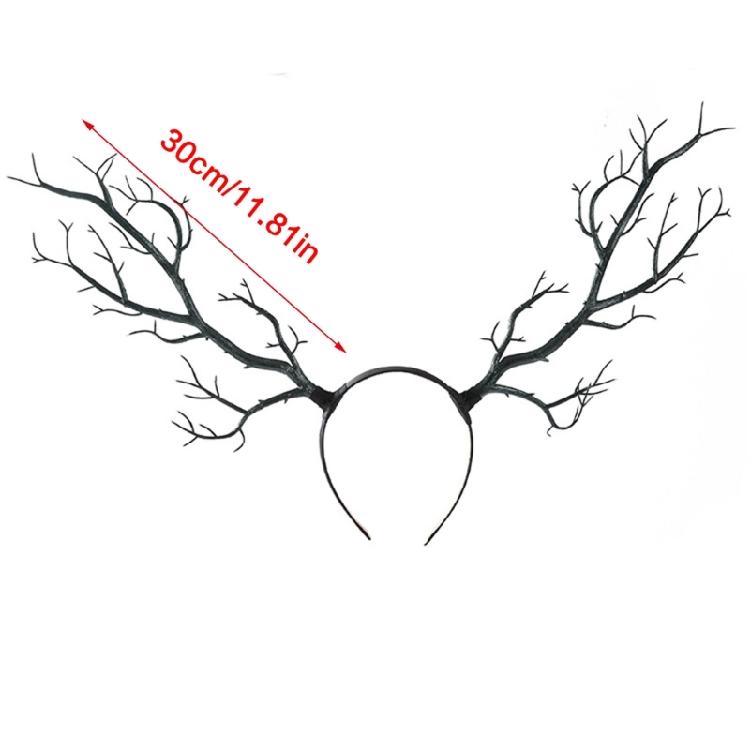 Punk Hairband Natural Branch Hairhoop For Masquerades Party Costume Props Special Occasion and Music Festival Headpiece