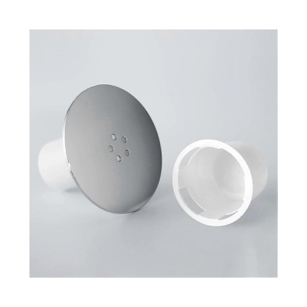 Shower Drain Cover Replacement, Chrome Shower Trap Cover, Cover for Shower Drain Outlet, Shower Plughole Cover 90mm / 115mm, Removable Top Fitting Cap