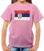 Serbien Grunge Flaggenstil - T-Shirt - Belgrad Serbische Länderflaggen