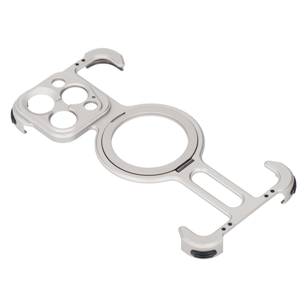 Metal Frameless Case Shock Absorption 17mm Thread Thin Slim Protective Bumper Case with Stand for