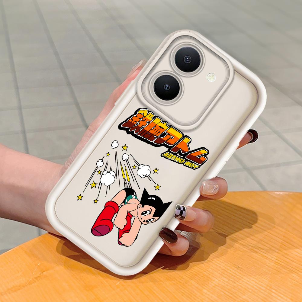 Soft Silicone Square Ladder Printing Pattern Phone Casing Full Cover Camera Shockproof Protection Rubber Case for Vivo