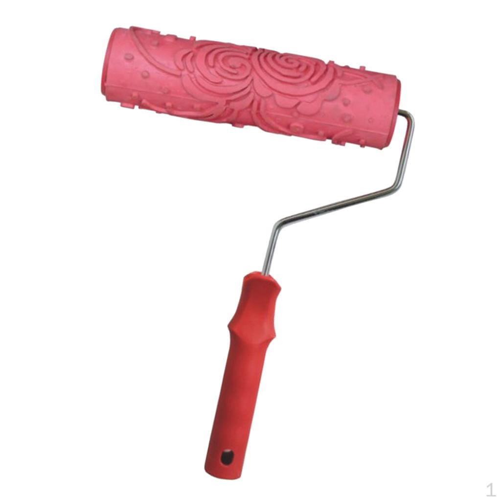 7" Professional Wall Painting Roller, Roller Brush, Rubber Runner, Empaistic Stamping Tool