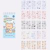 50 Sheets Cute Cartoon Stickers Set Scrapbooking Washi Stickers Waterproof PET Stickers DIY Decorating Journaling