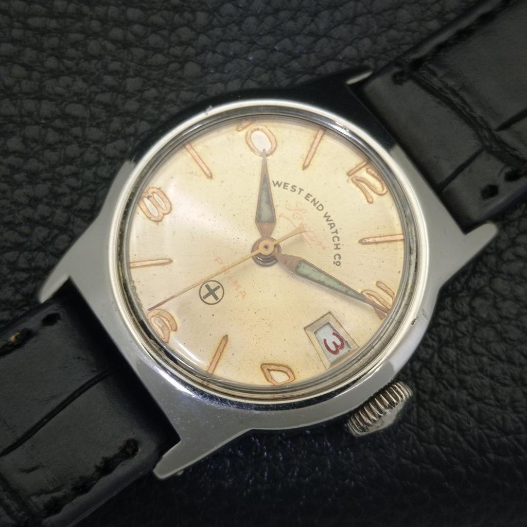 Vintage West End Watch Co. Handaufzugsuhr Swiss Boy mit Originalzifferblatt a703030-1