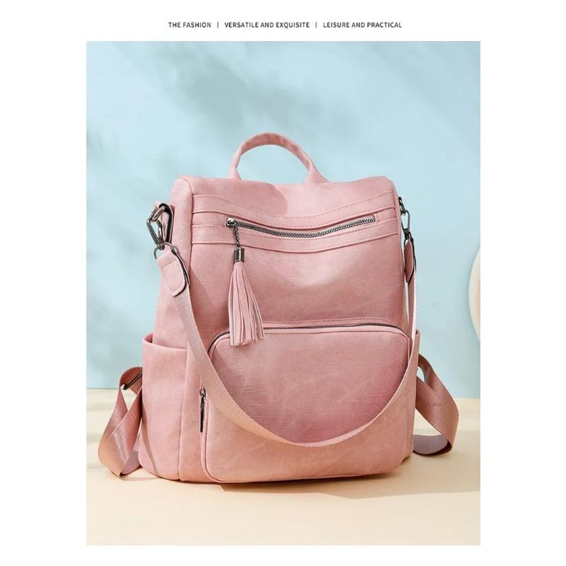 Fashiable PU Women's Casual Classic Multifunctial Backpack 2026 New Niche Design School Bag Unisex Backpack Bolso De Mujer