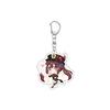 55MM Anime Genshin Impact Keychain Hu Tao Key Chain Acrylic Model Plate Christmas Gifts