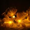1.5M 10LED Creative Simulation Camellia Flower Lantern String, Bedroom, Festival, and Courtyard Decorative Atmosphere Lights