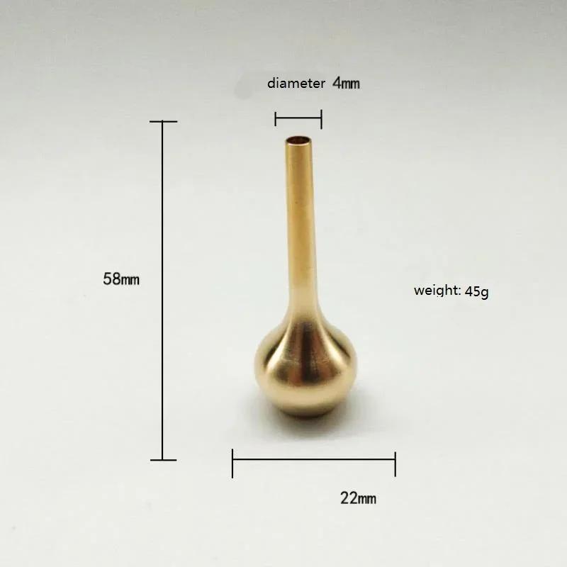 

Мини-винтажная ваза из чистой меди, украшение для дома, ретро латунные фигурки в виде бутылок с цветами, современные легкие роскошные декоративные поделки