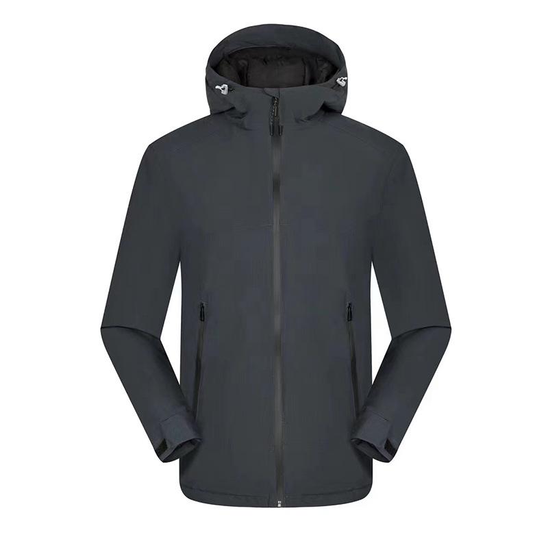 Unisex Waterproof Windbreaker: Breathable, Cotton-Padded, Team Style Workwear for Outdoor Warmth