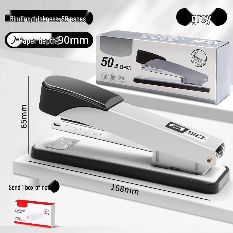 Heavy-Duty Office Stapler for Thick Pages - Large Size Standard Type
